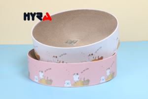 Hyra Hipicat rose Inter circulire Chat Planche a Gratter grenoir - Product Image 5