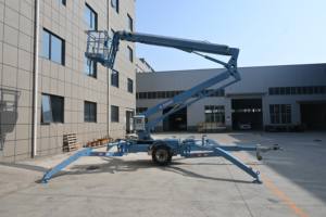 Certifié CE TUV 16m monté sur camion nacelle élévatrice à flèche articulée mobile aérienne homme seau panier plate-forme - Product Image 6