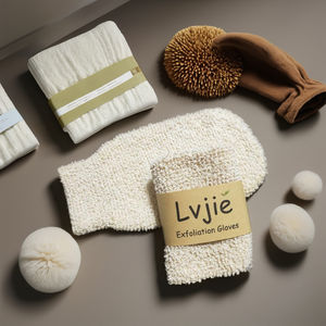 Eco Friendly naturale riutilizzabile esfoliante iuta guanti da bagno Sisal guanti comodi per il lavaggio guanti esfolianti per il corpo - Product Image 5