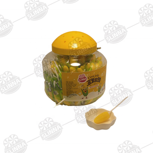 Piruleta de goma masticable con forma de maíz, halal, con envoltorio multicolor, dulce, de gelatina de maíz, caja de caramelos blandos, venta al por mayor - Product Image 1