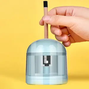 Sacapuntas mecánico con baterías eléctricas para niños y estudiantes, afilador de lápiz automático con detección de presión electrónica - Product Image 1