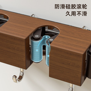 Bydol Suction Cup <b>Mop</b> Holder <b>Wall</b> Mounted Wood Grain Punch Free Storage Rack For Bathroom Cleaning Tools - Product Image 5
