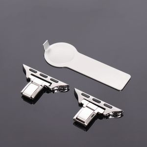 Connecteur modulaire en acier inoxydable 316L pour bracelet à breloques italien, <span class=keywords><strong>Apple</strong></span> <span class=keywords><strong>Watch</strong></span> Series 9 8 7 SE Ultra, vente en gros - Product Image 1