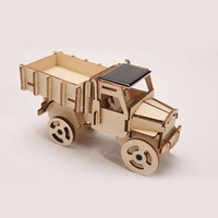 Rompecabezas 3D de Madera Wincent, Camión de Construcción con Energía Solar, Kit de Modelo para Armar, Juguete Educativo STEM, Regalo para Niños