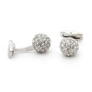 Juego de Gemelos de Alta Calidad, Gemelos de Lujo Discreto para Hombre con Pedrería, Gemelos Redondos Dorados para Camisa - Product Image 6