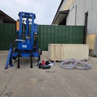 Plateforme de forage de puits d'eau portable à moteur diesel, profondeur maximale de 130 m, prix d'usine chinois