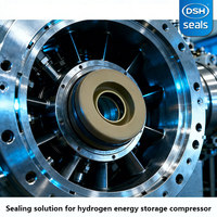 Joint d'étanchéité PTFE pour station de ravitaillement en hydrogène, pour compresseur H2, diaphragme, piston haute pression 700 bars, résistant à l'usure