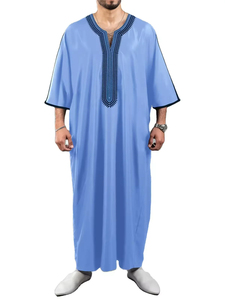 Nouveau design de Jubba d'été musulman Slim Fit pour hommes/Offre Spéciale Services OEM Dernier modèle Hommes Jubba - Product Image 4