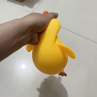 Canard géant en caoutchouc jaune, jouet sensoriel anti-stress à presser pour enfants et adultes, cadeau unisexe pour soulager le stress, vente chaude