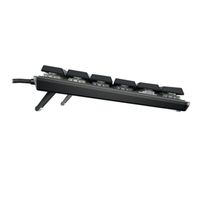 Clavier mécanique OEM ODM à profil bas, design fin, rétroéclairage blanc, touches PBT, nouveaux switches à profil bas, noir, taille standard