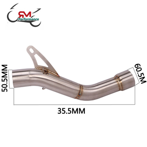 Silencieux d'échappement Slip-On pour moto <span class=keywords><strong>DUCATI</strong></span> <span class=keywords><strong>Monster</strong></span> 821 <span class=keywords><strong>Monster</strong></span> 1200 2014 - <span class=keywords><strong>2016</strong></span> modifié avec tuyau de liaison central de catalyseur - Product Image 6