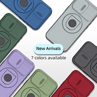 Coque de téléphone magnétique de luxe IDEAL Factory pour iPhone 18 17 16 15 14 13 12 11 ProMax avec support anneau et protection d'objectif