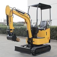Excavator Mini QS 15 14KW, Bucket 0,03m, Kedalaman Penggalian 1650mm, Radius 2400mm, Berat 1150kg, Ringkas untuk Renovasi Rumah dan Kebun
