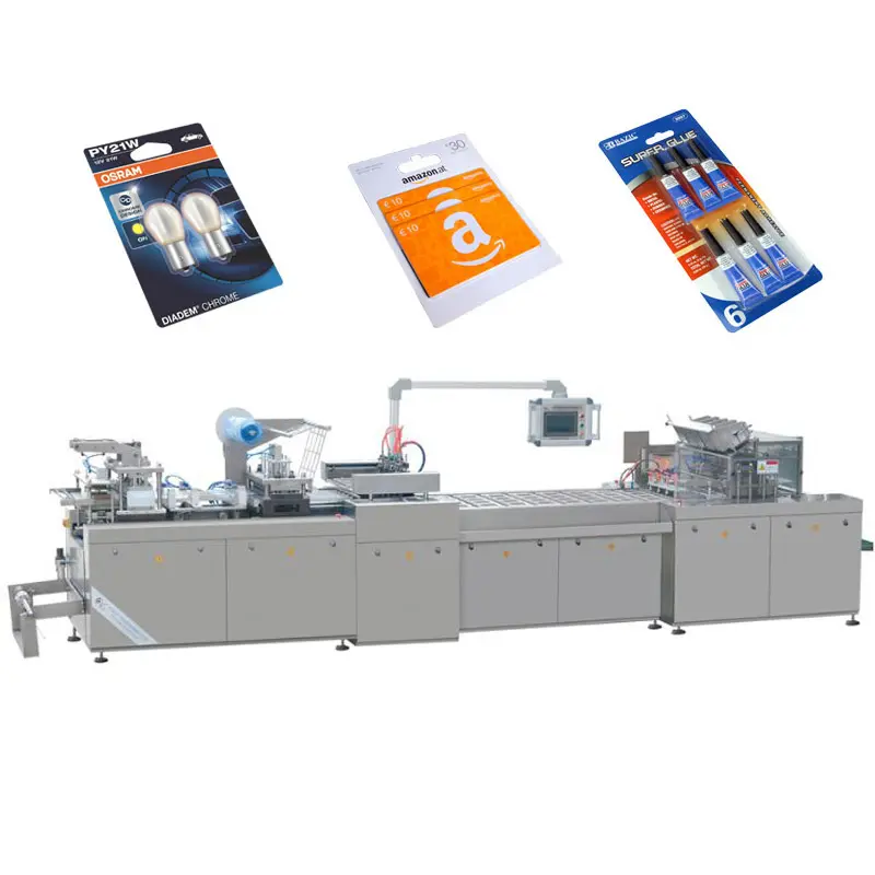 Otomatik PVC Blister kağıt kartı sızdırmazlık paketleme makinesi