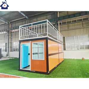 Casa de oficina de contenedor plegable de envío modular plegable portátil de 2 dormitorios de alta calidad - Product Image 1