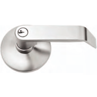 Poignée à levier TOP ONE 006Z robuste et résistante, 85 mm, nickel brossé, certifiée CE, pour dispositif de sortie de secours, serrure de porte d'entrée