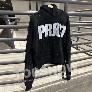 Sudadera con Capucha Personalizada con Logotipo de Pedrería, Lavado Ácido, Estilo Urbano Vintage, Estampado Puff, Felpa Francesa, Desteñida al Sol - Product Image 5