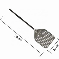 YINHAO Spatule à pizza perforée de 12 pouces avec long manche pour four, pelle à retourner, ustensiles de cuisine, outils de cuisson de pizza