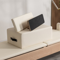 Machine de Pilates Reformer en bois portable et durable de qualité supérieure avec système de tour pour studio et domicile, idéale pour l'exercice du corps entier