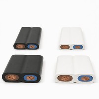 Câble plat flexible en PVC H03V2V2H2-F 90C résistant à la chaleur, 2x0.5 2x0.75mm, 300/300V, classe 5, cuivre, pour appareils électroménagers et éclairage
