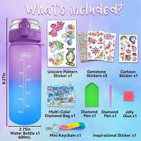 Bouteilles d'eau de sport étanches pour enfants avec logo personnalisé Kit de bricolage pour enfants