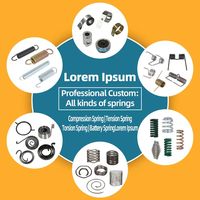 Resorte de Torsión de Doble Retorno de Acero Inoxidable, Tamaño Personalizado, Resorte de Torsión Industrial de Alto Torque