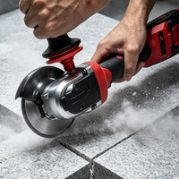 Meuleuse d'angle sans balais 1500W, sans engrenages, sans usure, pour métal/pierre, sans entretien, silencieuse, légère, 125mm, à entraînement direct