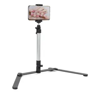Mobile Cell Phone Overhead Stand Desktop Photo Photography Multi-function Video Tripod High Aluminum Quality