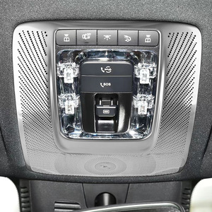 Autocollants décoratifs intérieurs Mercedes-Benz, style bling, en acier inoxydable A B, pour éclairage de lecture avant et cache-klaxon - Product Image 1