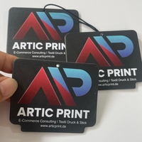 Carte en papier personnalisée de qualité supérieure avec logo imprimé, durable, pour parfum de voiture, désodorisant automobile