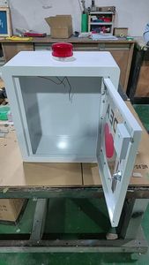 Services de fabrication sur mesure de tôles métalliques, armoire murale de stockage pour défibrillateur avec alarme, boîte en métal - Product Image 5