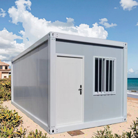 Mini-villa légère en acier, style moderne, pour hôtel-resort, maisonnette, usage en salon, bureau préfabriqué en panneaux sandwich