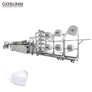 GOSUNM — machine <span class=keywords><strong>de</strong></span> fabrication <span class=keywords><strong>de</strong></span> masques médicaux entièrement automatique, n95, 120 pièces/min, avec <span class=keywords><strong>boucle</strong></span>, livraison gratuite - Product Image 3