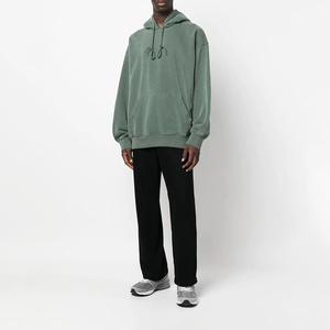 Jersey pesado de alta calidad, logotipo de algodón, Sudadera con capucha, sudaderas con capucha de talla grande para hombre, sudaderas con capucha personalizadas de peso pesado de gran tamaño en blanco - Product Image 2