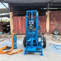 Vente en gros de petites plateformes de forage de puits d'eau portables de 80 m et 100 m, machine de forage de puits