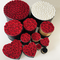 Nouveau Produit 2025 Idée Cadeau Saint-Valentin 100 Roses Éternelles Fleur Immortelle Conservée Boîte Luxe