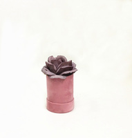 Mini Flower Flannelette Round Single Flower Box Cylinder Gift Box
