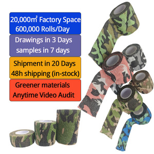 Vendaje impermeable adhesivo de primeros auxilios personalizado de fábrica OEM, vendaje adhesivo para mascotas sin látex para perros, precio al por mayor - Product Image 1