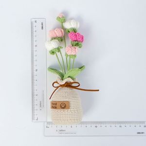 Mini fleurs artificielles DIY faites à la main, Phalaenopsis et Gypsophila, pour la décoration de Noël et les fleurs artificielles en pot - Product Image 6