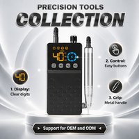 Machine à ongles sans fil rechargeable à couple élevé et faible chaleur, 40000 tr/min, lime électrique pour manucure, idéale pour les ongles en acrylique épais