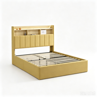 Ensemble de meubles de chambre à coucher de style européen 2026 : Lit king-size de luxe, lit king-size moderne avec tête de lit capitonnée