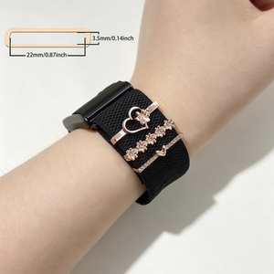 แหวนสแตนเลสชุบ PVD ขายส่งจากโรงงาน ใช้ได้กับ Whoop MG/5.0 ชุดจี้ตกแต่งประดับเพชร - Product Image 6