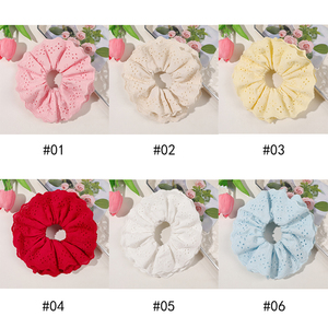 Gomas para el <span class=keywords><strong>pelo</strong></span> grandes perezosos de encaje de gran tamaño francés, Gomas para el <span class=keywords><strong>pelo</strong></span> de encaje de <span class=keywords><strong>Ballet</strong></span> ahuecadas de Color sólido, banda para el <span class=keywords><strong>pelo</strong></span> de flores de doble capa dulce - Product Image 5