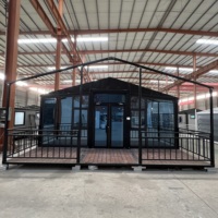 Villa de luxe préfabriquée de 10 pieds, 15 pieds, 20 pieds, 30 pieds, 40 pieds, maison préfabriquée portable, maison conteneur extensible avec 1, 2 ou 3 chambres