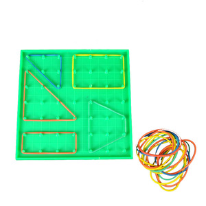 Tableau de clouage pour élèves, clous double face, longueur latérale 14 cm, clouage de 1 cm, espacement des grilles de 2 cm, enseignement des mathématiques à l'école primaire - Product Image 3