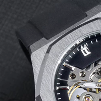 Montres Squelettes Homme de Luxe Haute Qualité sur Mesure, Montre Automatique Étanche en Acier Inoxydable avec Logo Personnalisé