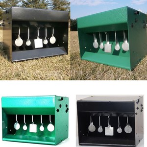 Boîte de cible automatique à 5 plaques en acier inoxydable pour lance-pellets, accessoire d'entraînement de tir et de chasse - Product Image 5