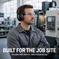 Protège-oreilles anti-bruit personnalisables en gros pour l'industrie et les ateliers, avec rembourrage en mousse et bandeau réglable