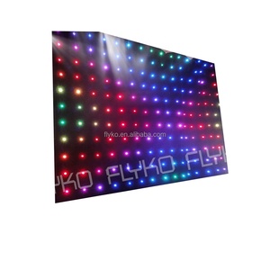 Linh hoạt sân khấu khá <span class=keywords><strong>LED</strong></span> Backdrop vải <span class=keywords><strong>LED</strong></span> Video Sao tường Rèm cho sân khấu Đảng trang trí hiệu ứng <span class=keywords><strong>LED</strong></span> ánh sáng - Product Image 4