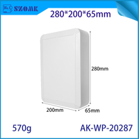 Boîtier de jonction étanche IP67 personnalisé 200*65*280mm pour capteur IoT, petite boîte électrique en ABS pour projet de capteur extérieur